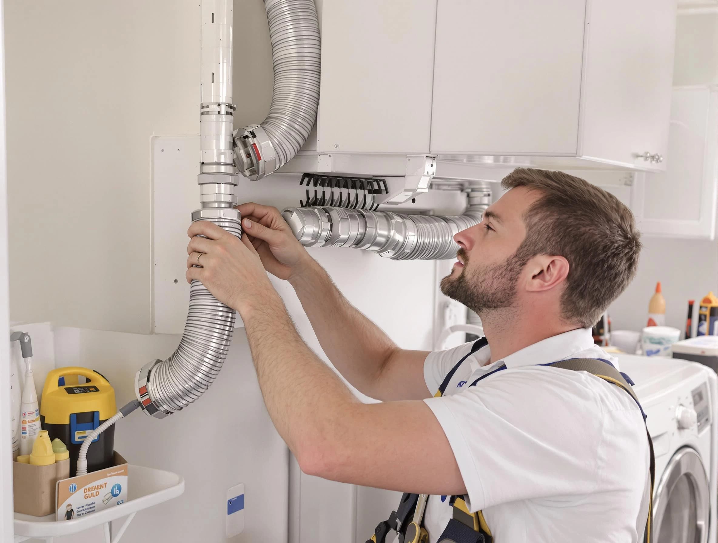 Professional dryer vent repair and installation by Bridgewater Dryer Vent Cleaning in Bridgewater