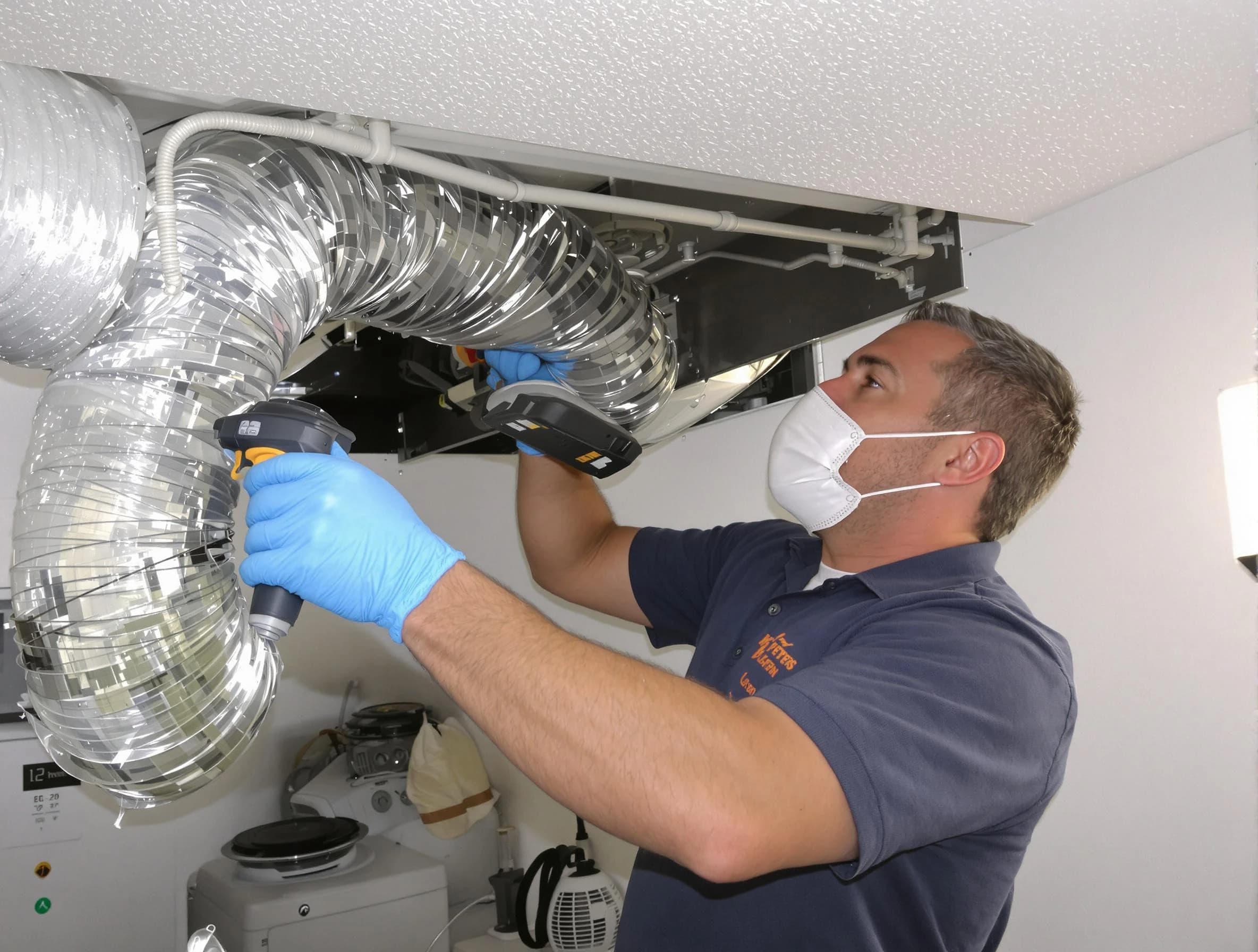 Bridgewater Dryer Vent Cleaning professional performing thorough residential dryer vent cleaning in Bridgewater